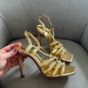 NWOT: Schutz Octavia Metallic Heels